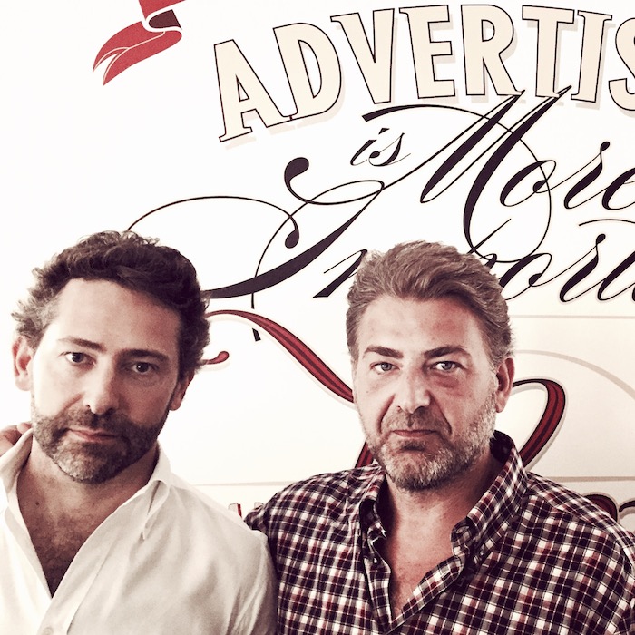 Alessandro Pierobon e Giuseppe Mastromatteo, rispettivamente General Manager de Executive Creative Director di Ogilvy & Mather Advertising