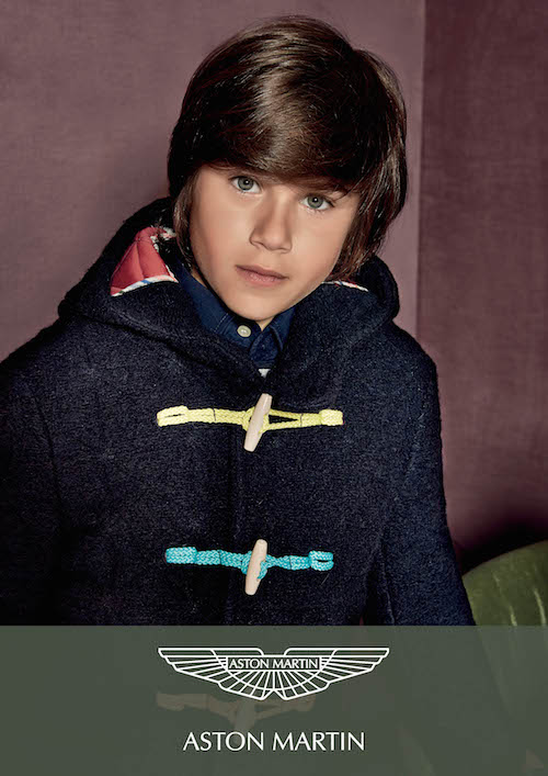 Aston Martin su magazine bambino con la collezione FW 15