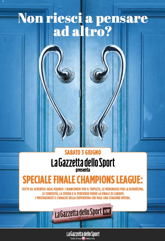 Gazzetta dello Sport: edizione speciale per la finale di Champions League 
