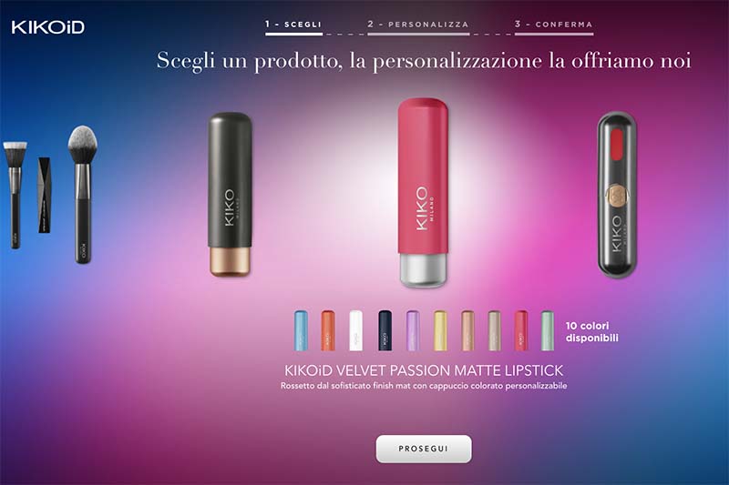 Nel nuovo mega store di Kiko a Milano prodotti personalizzabili grazie a un'app