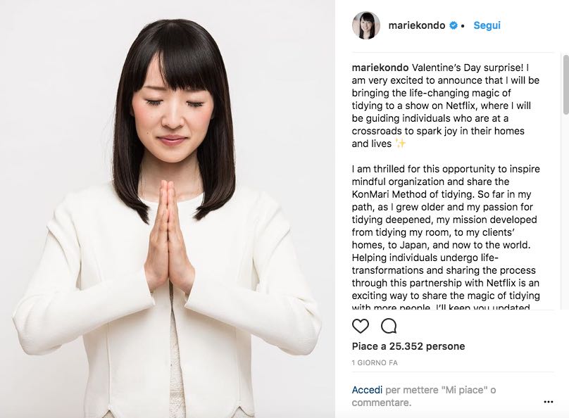 Il Magico Potere Del Riordino Di Marie Kondo Diventa Una