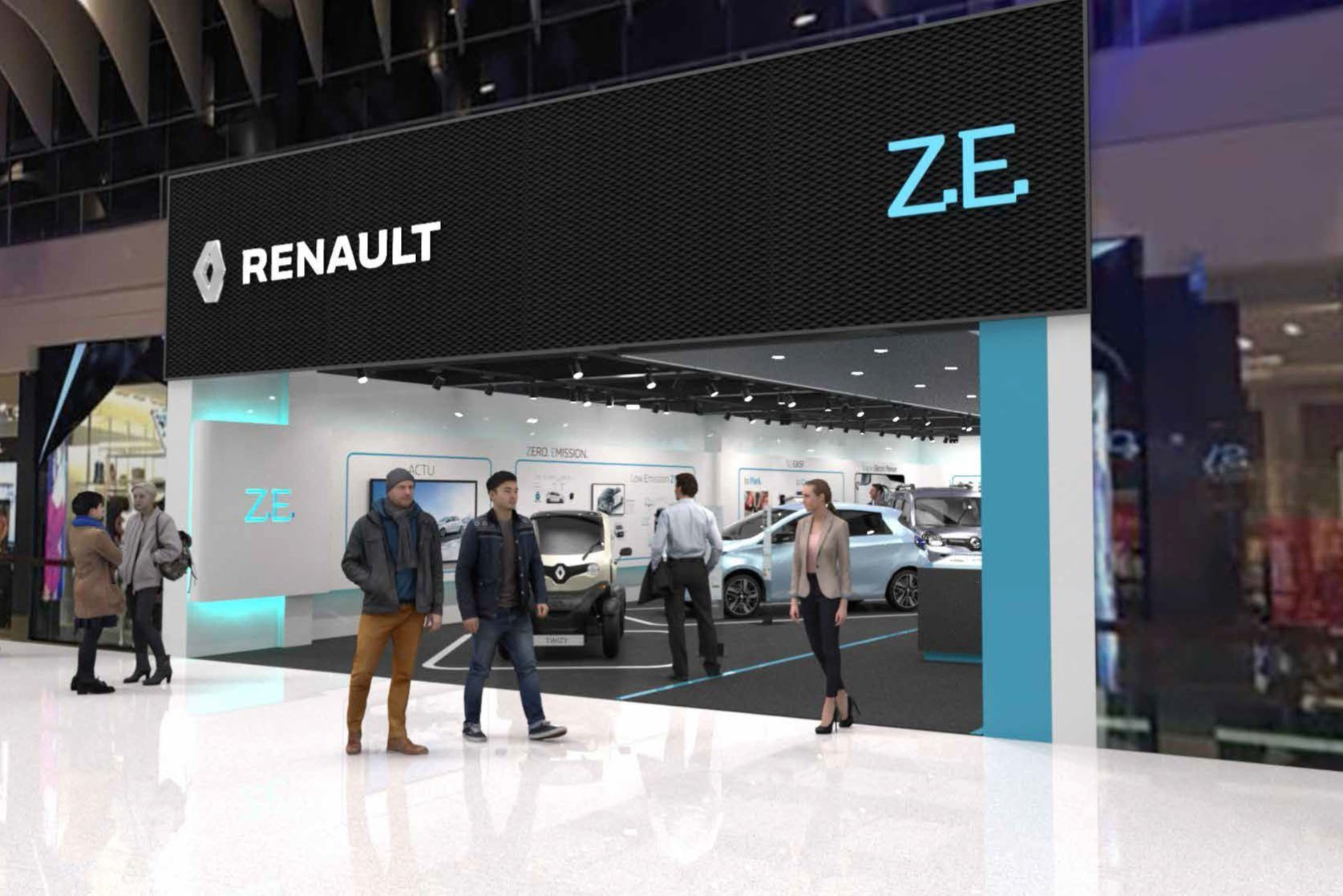 Renault inaugura il primo concept store dedicato al 100%  al veicolo elettrico