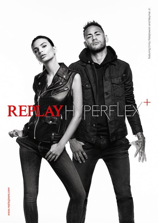 Emily Ratajkowski e Neymar Jr in lotta contro gli “zombie dai jeans rigidi” nella nuova campagna di Replay