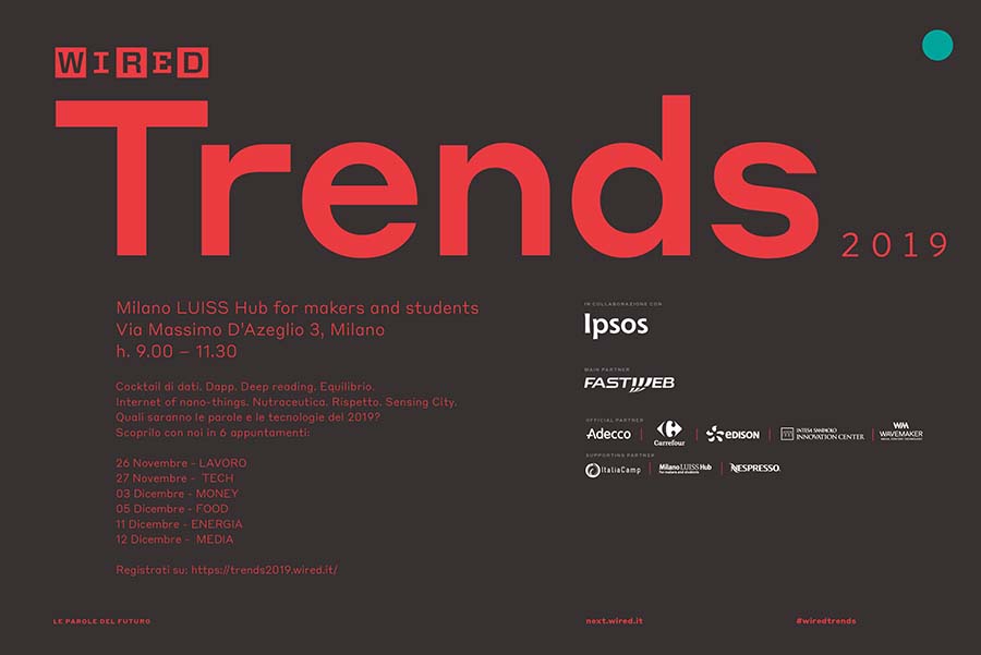 Wired Italia e Ipsos raccontano il futuro in Wired Trends 2019