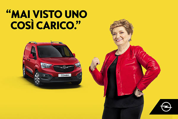 Opel: Mara Maionchi ambassador dei veicoli commerciali. Al via l’adv