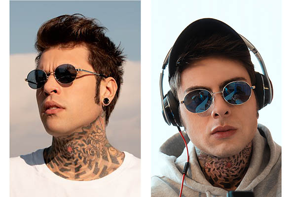 Fedez e il suo sosia nella campagna di Polaroid Eyewear