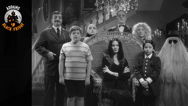 Unieuro ingaggia la famiglia Addams per gli spot del black friday