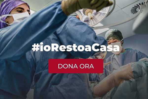 Al via #ioRestoaCasa, la campagna di raccolta fondi per sostenere la Protezione Civile