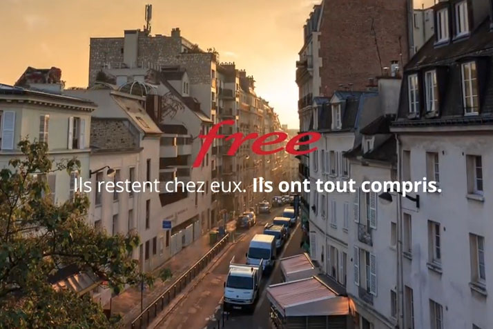 Free ed Herezie mettono i francesi in lockdown in contatto fra loro con una nuova campagna tv