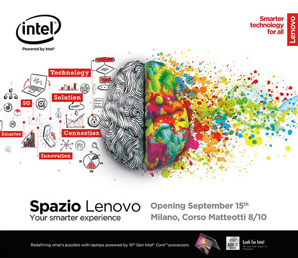 Lenovo apre a Milano lo Spazio Lenovo con campagna out of home