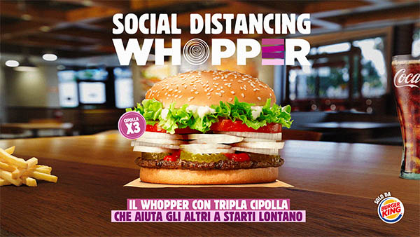 Adci Awards: il Grand Prix a Wunderman Thompson con “The Social Distancing Whopper” di Burger King