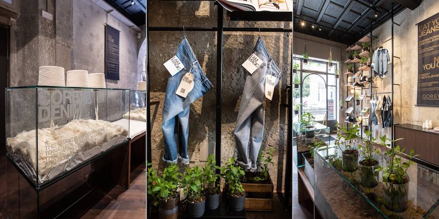 Candiani Denim presenta i jeans compostabili con uno spazio ideato da  Matteo Ward