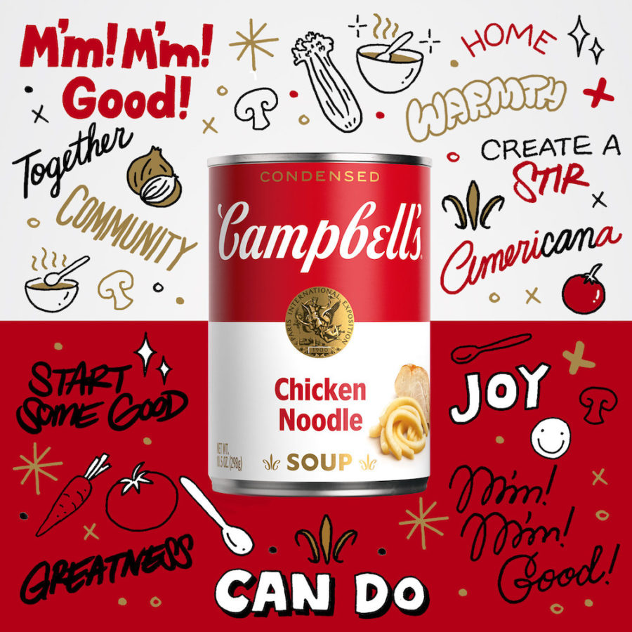 Campbell's Soup celebra il nuovo look delle etichette con una collezione di 100 pezzi NFT disegnata da Sophia Chang