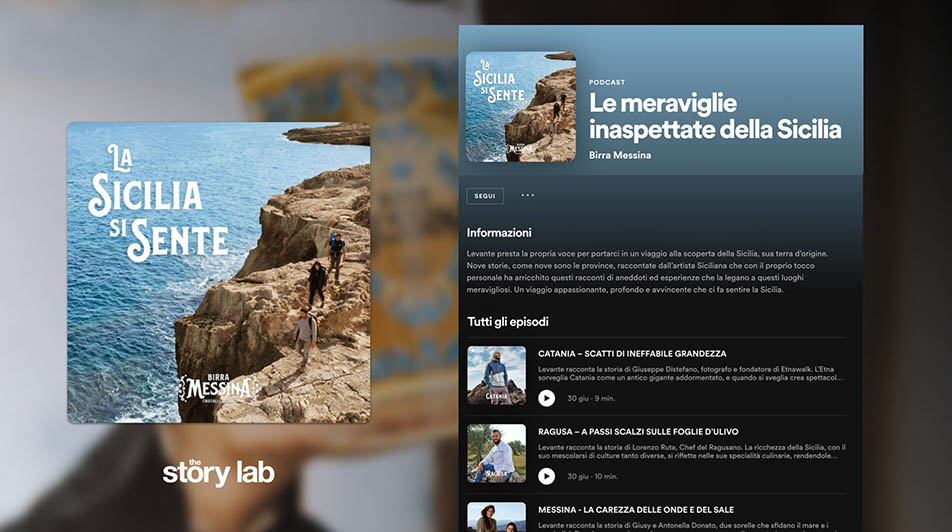 Le meraviglie della Sicilia in podcast con Birra Messina, The Story Lab e la voce di Levante