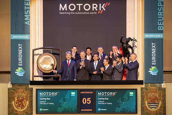 Motork debutta in Borsa ad Amsterdam. Raccolti 75 milioni €