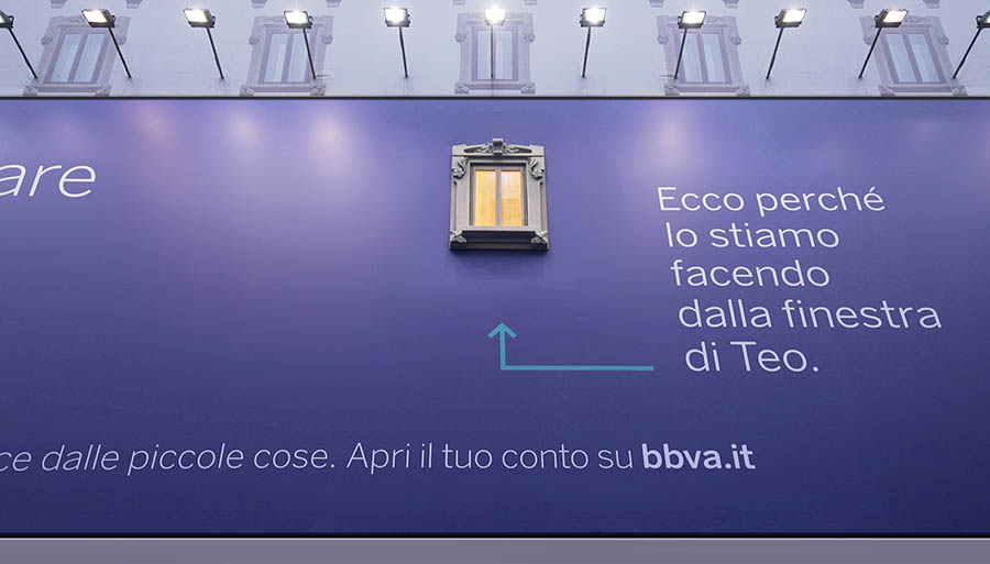 La banca spagnola BBVA sbarca in Italia e negli spot si presenta ‘dalla finestra’. Il media a GroupM