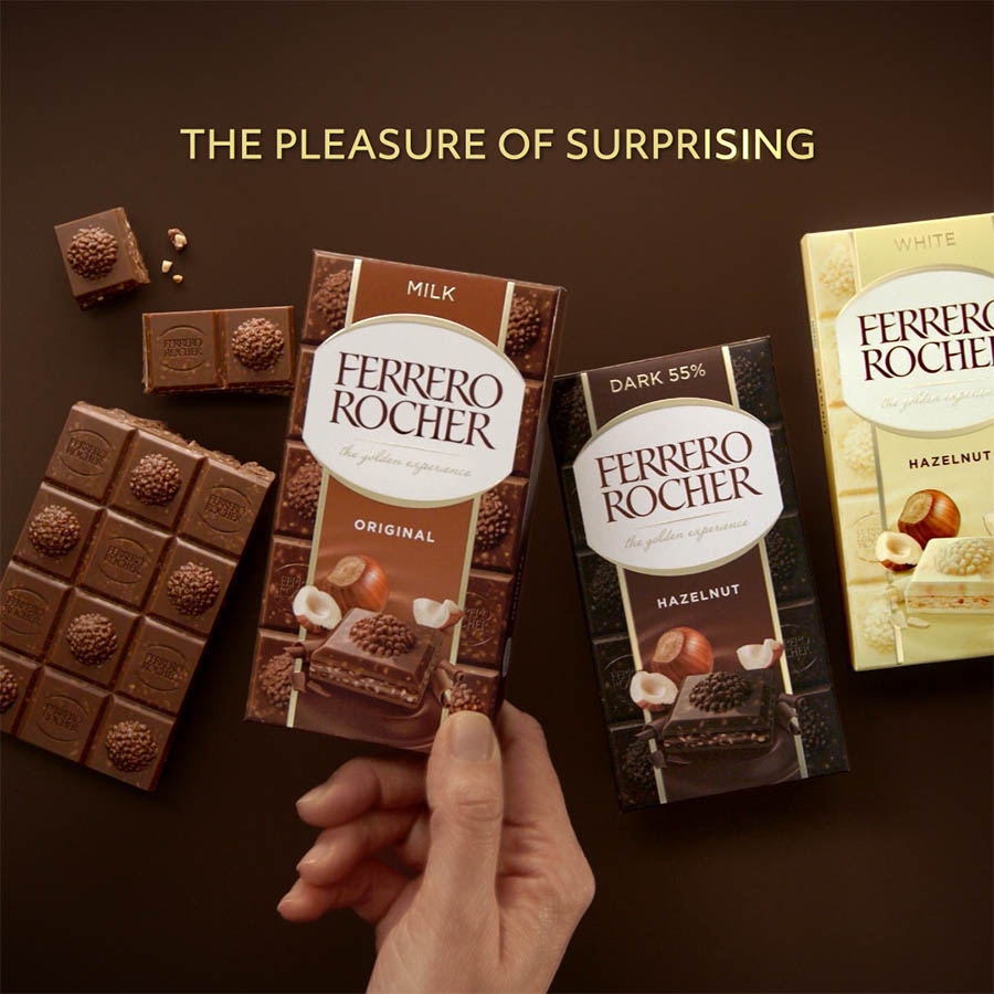 Hub09 firma il lancio digital a livello europeo delle tavolette di cioccolato firmate Ferrero Rocher