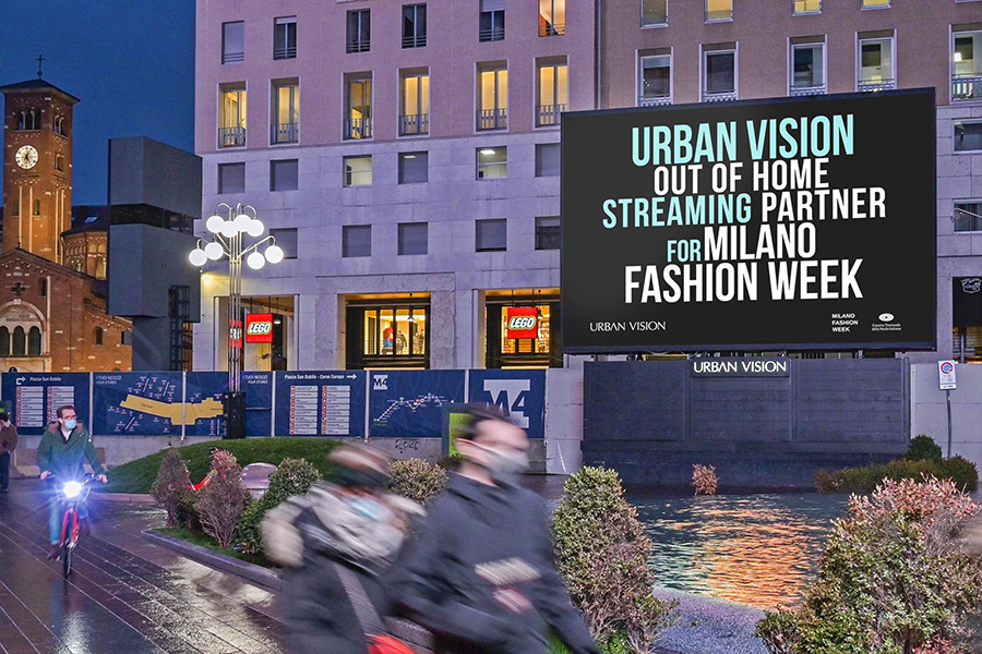 La fashion week sfila sugli schermi di Urban Vision