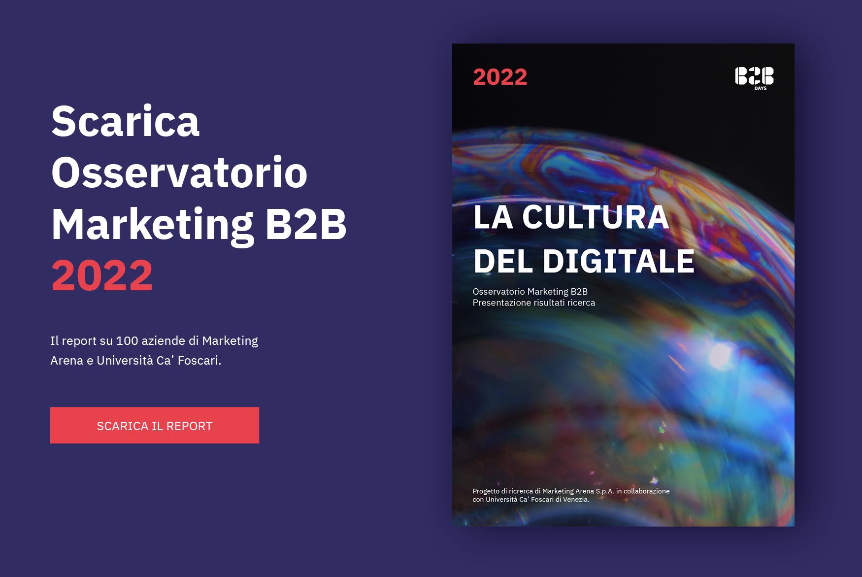 Osservatorio Marketing B2B 2022 Marketing Arena