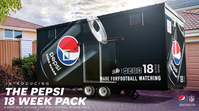 Pepsi mini casa football