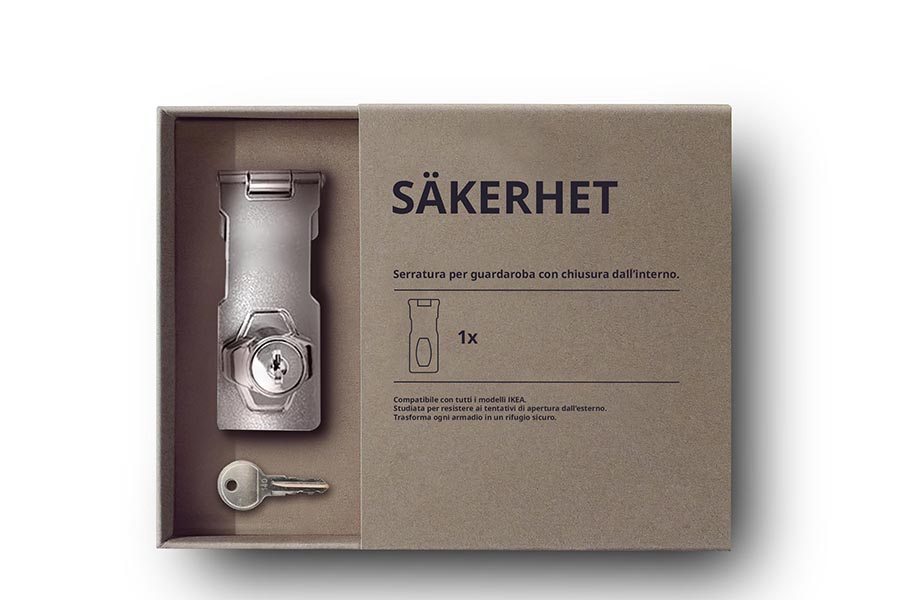 Ikea Italia sensibilizza sulla violenza domestica con la serratura Säkerhet